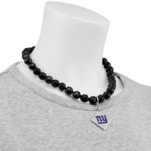   York Giants Beaded Necklace with Team Logo Pendant