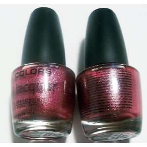  LA. Colors Nail Polish Lacquer Metallic Pink (2) 0.44 FL 