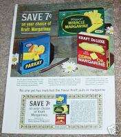 1964 ad Kraft Parkay Miracle margarine VINTAGE AD  