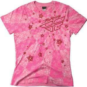  Fly Racing Womens Girl Power T Shirt   Medium/Pink 