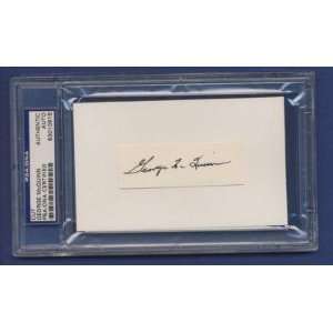  GEORGE McQUINN Signed/Autographed Cut PSA/DNA   MLB Cut 