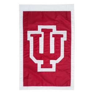 Indiana Hoosiers 28 x 44 Double Sided Applique Flag