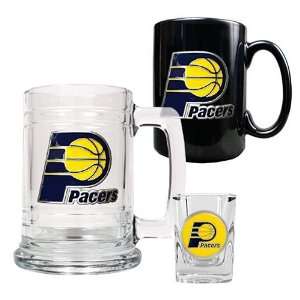  Indiana Pacers 3 pc. Mug and Shot Glass Set Kitchen 