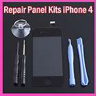   Glass Digitizer Panel Touch Screen For iPhone 4 +Repair Kit Tool Set