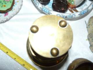 this old opium jar/pot is in great condition, it is brass and enamel 