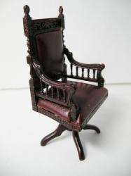 Dollhouse Famous Maker Furniture 1401 Victorian Desk Chair  
