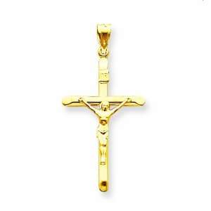  14k Inri Hollow Crucifix Pendant Jewelry
