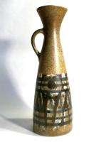 LAPID Isreal Midcentury Modern Pottery Tall 11 Vessel Vase Ewer 
