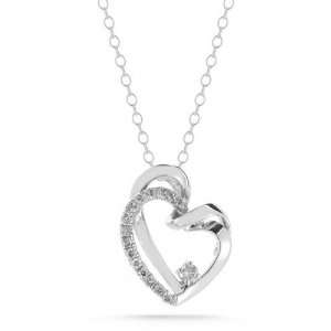   Containing 2 Intertwining Hearts with a Single Diamond at its Center