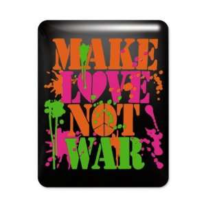  iPad Case Black Make Love Not War Peace Symbol Sign 