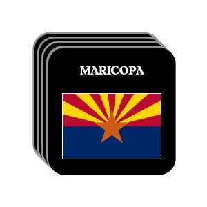 US State Flag   MARICOPA, Arizona (AZ) Set of 4 Mini Mousepad Coasters