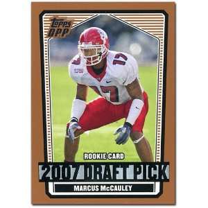 Topps 2007 Draft Picks And Prospects Minnesota Vikings Marcus Mccauley 