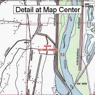  USGS Topographic Quadrangle Map   Isleta, New Mexico 