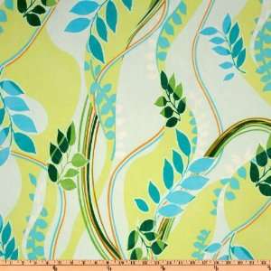  Jersey ITY Knit Leaves Lime Fabric By The Yard Arts, Crafts & Sewing