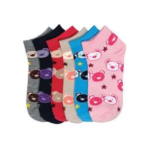  HS Women Fashion Socks Cute Bear Design (size 9 11) 6 
