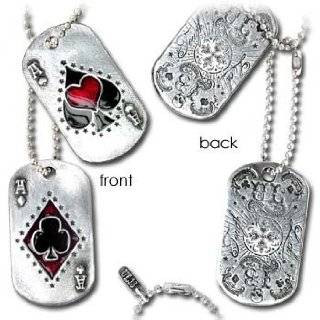  Lucky Poker Ace of spades Dogtag Pendant Necklace Explore 