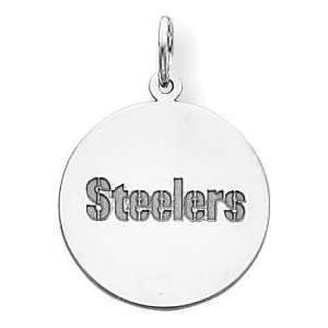  Sterling Silver NFL Pittsburgh Steelers Charm Jewelry
