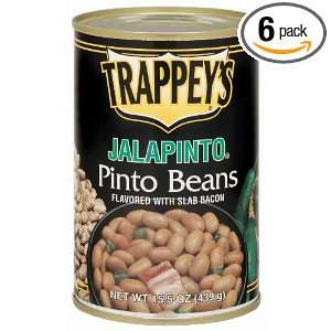 Trappeys Jala Pinto Beans With Bacon, 15.5000 Ounce (Pack of 6 