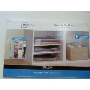  Mainstays Double Shelf Kit (White) 