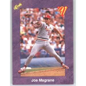  1991 Classic Game (Purple) Trivia Game Card # 29 Joe Magrane 