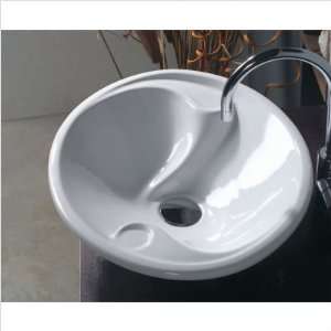 WS Bath Collections LVO 400 Ceramica 22 x 17.7 Vessel Sink in White 