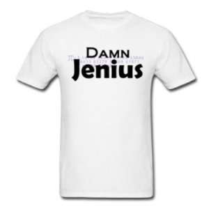  Mens Damn Jenius T Shirt Case Pack 25 