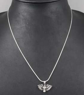 20 WING ANGEL 925 STERLING SILVER WOMANS NECKLACE NEW  