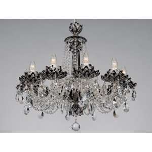  0CH 10 Lotos black Bohemian Crystal Chandelier Imported 