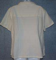 NWT KAKTUS Womens Button Down Embroidered Flip Flop Shirt Small Medium 