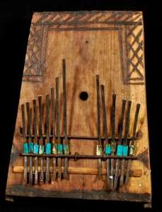 African Musical Instruments Kalimbas and Drum  