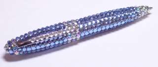 Pens, Rhinestone Crystals   Light Blue Refillable  