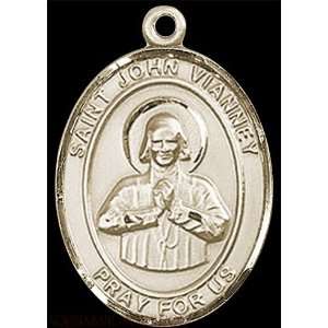  St. John Vianney Medium 14kt Gold Medal Jewelry
