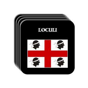   Region, Sardinia (Sardegna)   LOCULI Set of 4 Mini Mousepad Coasters