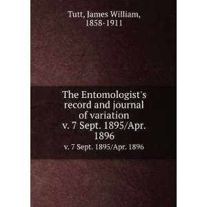  The Entomologists record and journal of variation. v. 7 