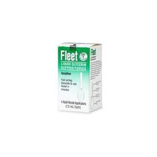  Fleet Laxative, Liquid Glycerin Suppositories, 4 ct 