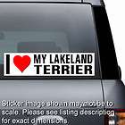 Love Heart My LAKELAND TERRIER Window Sticker Bumper