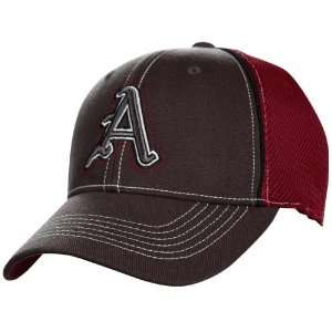   the World Arkansas Razorbacks Charcoal Cardinal Linerider Flex Fit Hat