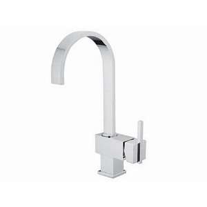  LineaAqua Helios Flat Chrome Kitchen Faucet Single Lever 