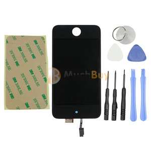 Black LCD +Glass Digitizer Touch Screen For iPod Touch 4 4th Gen +8TLs 
