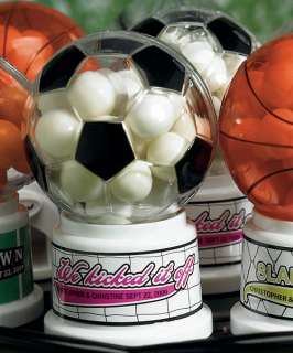 100 SOCCER GUMBALL MACHINE PARTY FAVORS FREE SHIP & TAG  