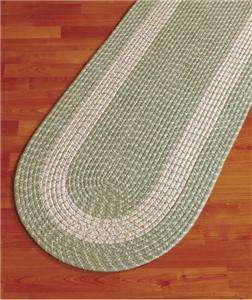   22 REVERSIBLE DURABLE BRAIDED RUNNER RUG WITH ROUNDED ENDS   4 COLORS