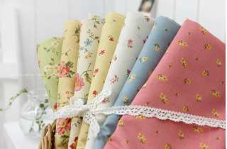 Pink Rose Garden 2 Kind Pattern Korean Quilt Fabric  