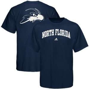 adidas University of North Florida Ospreys Navy Blue Relentless T 