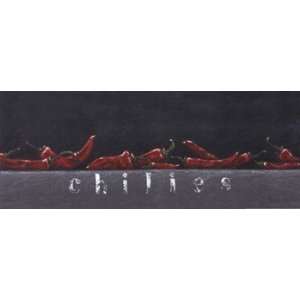  Chilies   Poster by Sabrina Roscino (20x8)