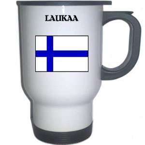  Finland   LAUKAA White Stainless Steel Mug Everything 