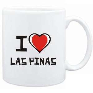 Mug White I love Las Pinas  Cities 