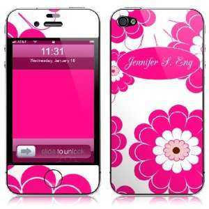  Tech Skin   Hot Pink Floral Cell Phones & Accessories
