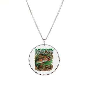    Necklace Circle Charm Largemouth Bass Artsmith Inc Jewelry