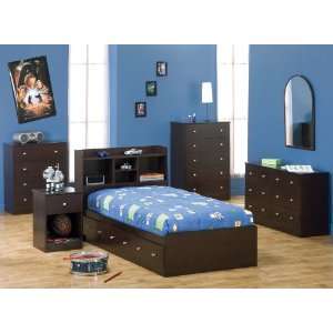 The Simple Stores Kimball Twin Bed with Storage Bedroom 