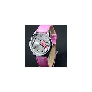  Hello Kitty Large Face Quartz Watch   Pink Band + Hello Kitty 